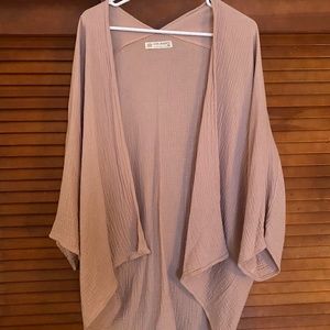 Pale pink linen wrap
